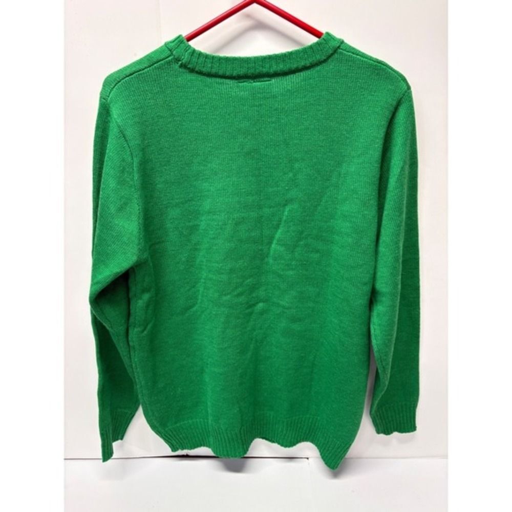Aldi Gear Ugly Christmas Sweater Size S Green Holiday Tree Graphic Knit - Picture 4 of 5